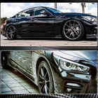 Infiniti Q50/Q60 2013-2024 Seitenschweller V1 (für Q50, Carbon) Foto 5