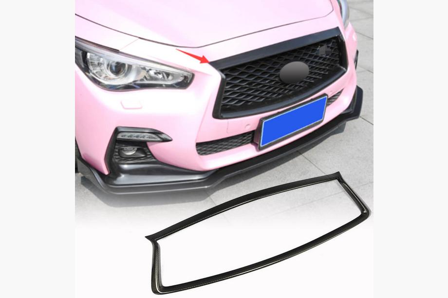 Infiniti Q50/Q60 2013-2024 Kühlergrill Umrandung (für Q50 2018-2022, Carbon) Image