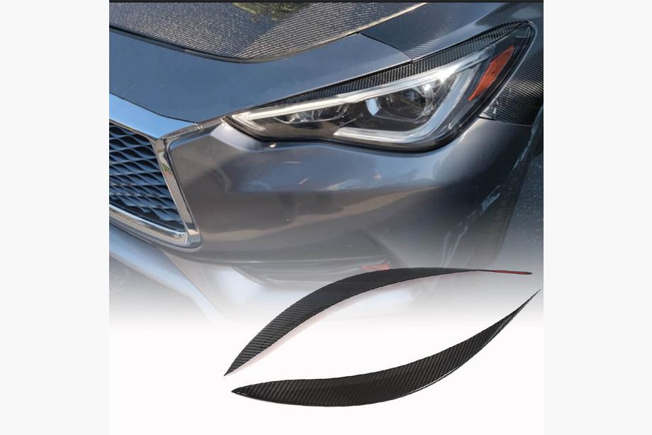 Infiniti Q50/Q60 2013-2024 Scheinwerferblenden (für Q60 2016-2022, Carbon) Image