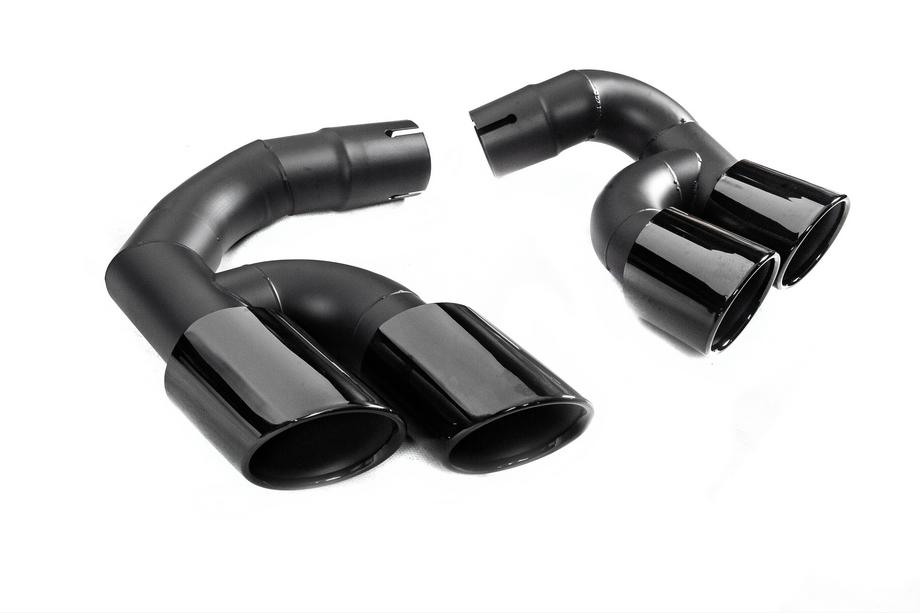 BMW X5 G05 2019–2026 Auspuffendrohrblenden V3 Black im X5M F95 Style Image