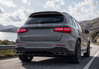 Mercedes GLC X253 2015-2022 Heckdiffusor mit Endrohren Silber (Design AMG63) Foto 2