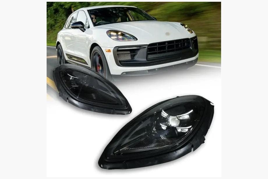 Porsche Macan 2014-2024 Frontscheinwerfer Schwarz (für 2018-2021, 2 Stk) Image