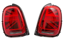 Mini Cooper F55/56/57 2014-2023 LED Rückleuchten im Union Jack Red Stil (2 Stk) Foto 2