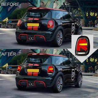 LED Rückleuchten im Union Jack Red Stil (2 Stk) Mini Cooper F55/56/57 2014-2023 Foto 1