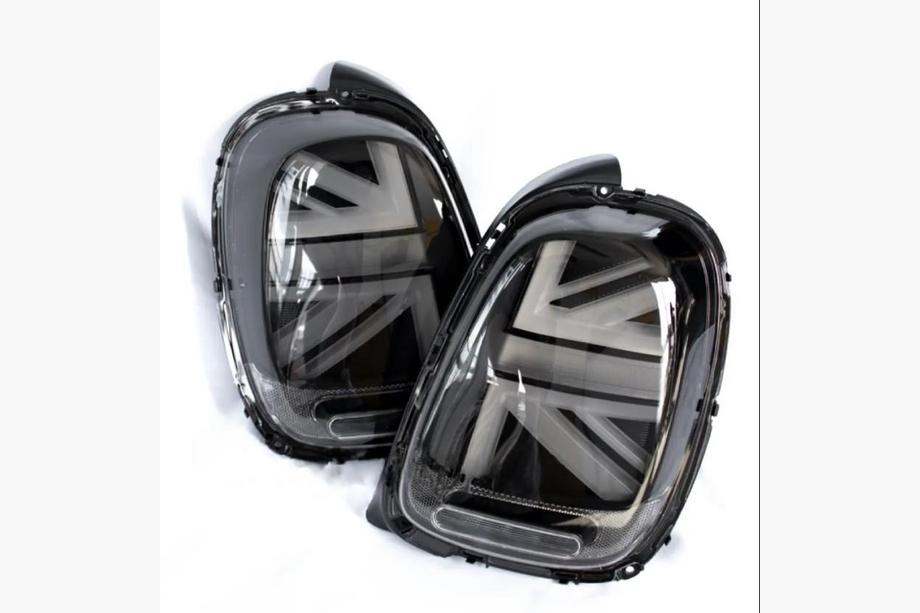 Mini Cooper F55/56/57 2014-2023 LED Heckleuchten im Union Jack Black Stil (2 Stk) Foto 2