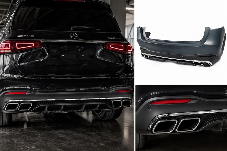 Mercedes GLS X167 2019- Heckstoßstange mit Diffusor AMG GLS63 Image