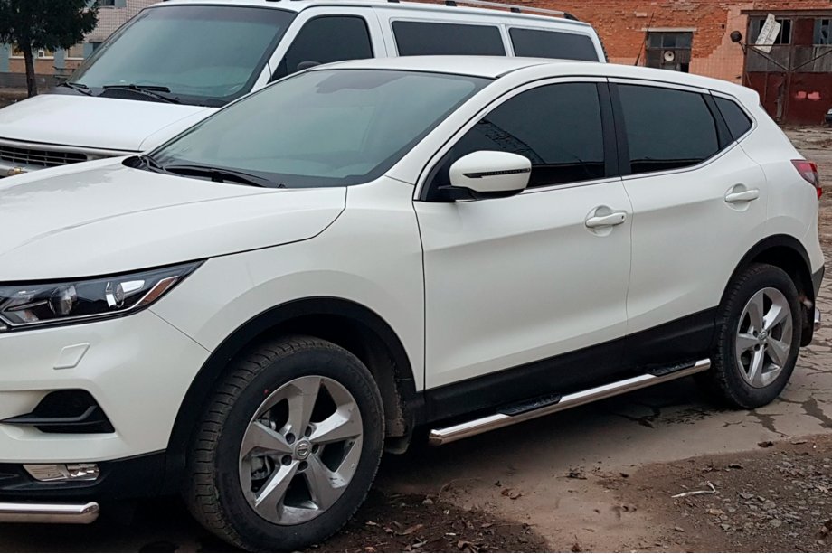 Nissan Qashqai 2014-2021 Seitliche Rohre (2017-2021, 2 Stk., Edelstahl) Image