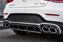 Mercedes GLC coupe C253 2016-2023 Heckdiffusor mit Endrohren Silber (Design AMG63 2020-2022) Foto 2