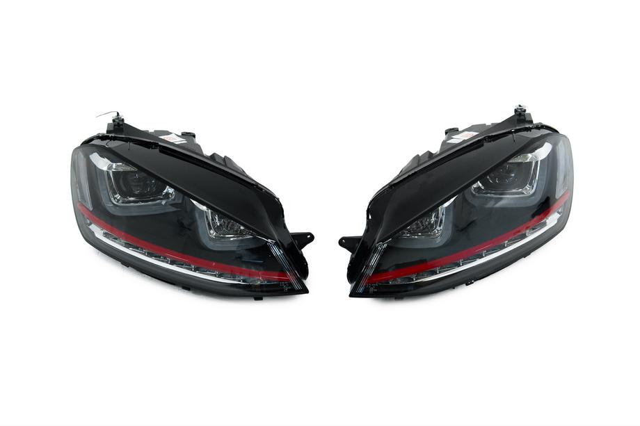 Volkswagen Golf 7/E-Golf 2012-2020 Frontscheinwerfer Red-V2 (2012-2017, dynamischer Blinker, 2 Stk.) Foto 1