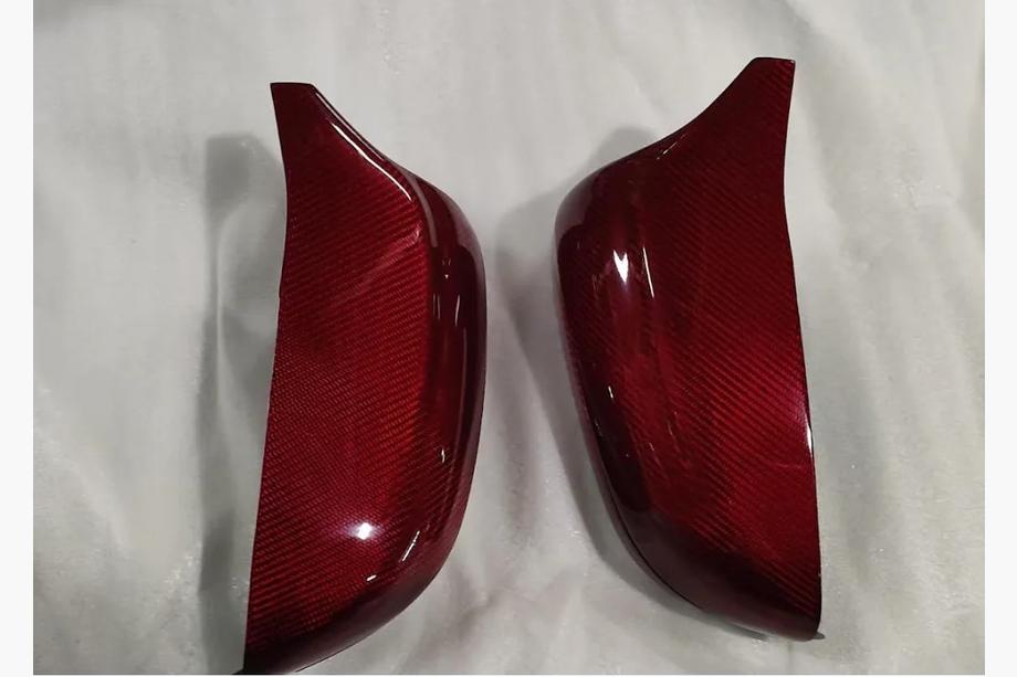 BMW 4 Series G22/23/26 2020- Spiegelkappen M-Look (Roter Carbon) Image