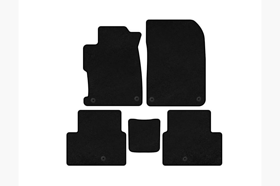 Acura ILX 2012-2022 Textil Fußmatten Premium (2012-2015, Schwarz) Image
