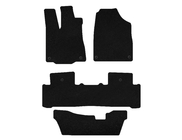 Acura MDX 2013-2020 Textil Fußmatten Premium (3 Reihen, Schwarz) Foto 1