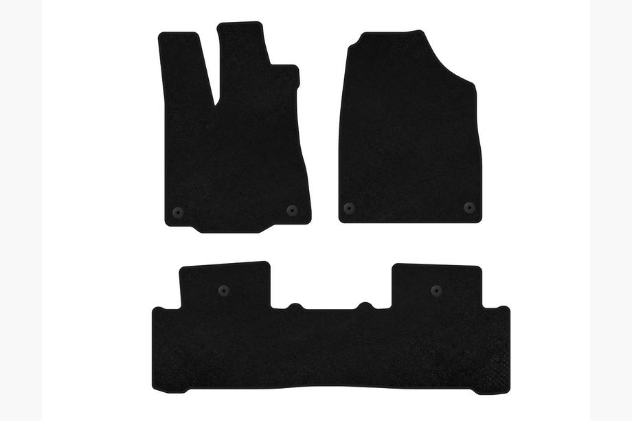 Acura MDX 2013-2020 Textil Fußmatten Classic (2 Reihen, Schwarz) Image