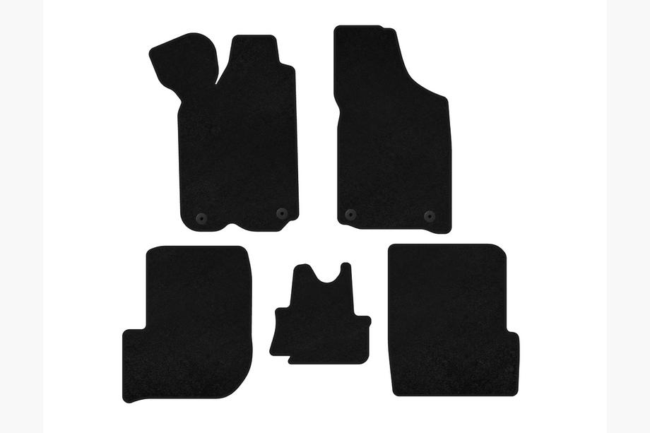 Audi 100 C3 1988-1991 Premium Textil-Fußmatten (1982-1991, Avant, Schwarz) Image