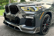 BMW X6 G06 2019–2027 Frontstoßstange Lippe Carbon V1 (für M-Sport, 2018-2022) Foto 1