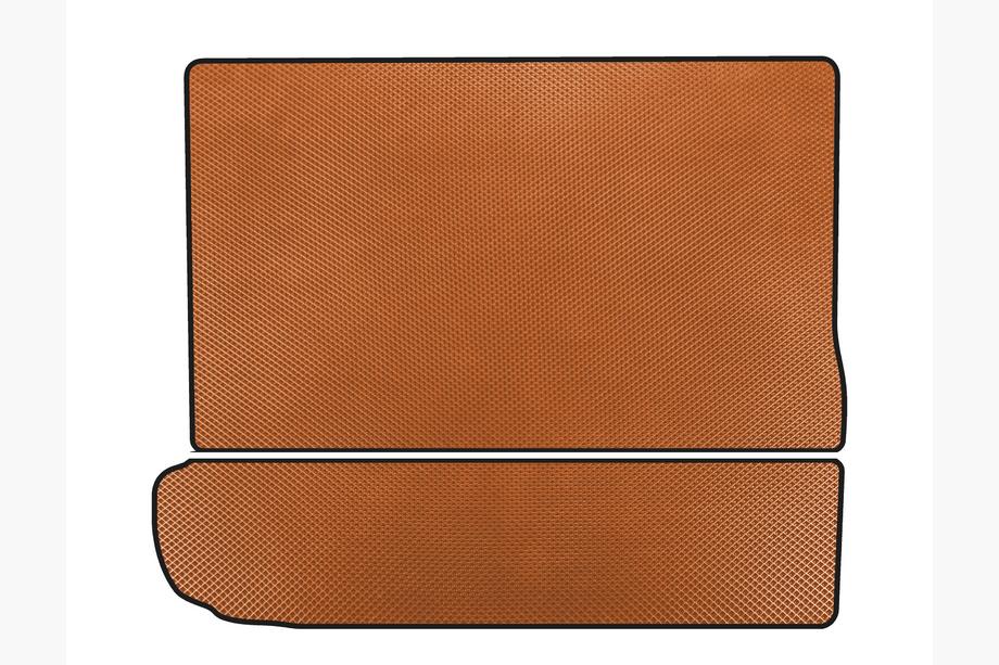 Citroen C-4 Picasso 2013–2022 EVA Kofferraummatte (3. Reihe umgeklappt, Orange) Image