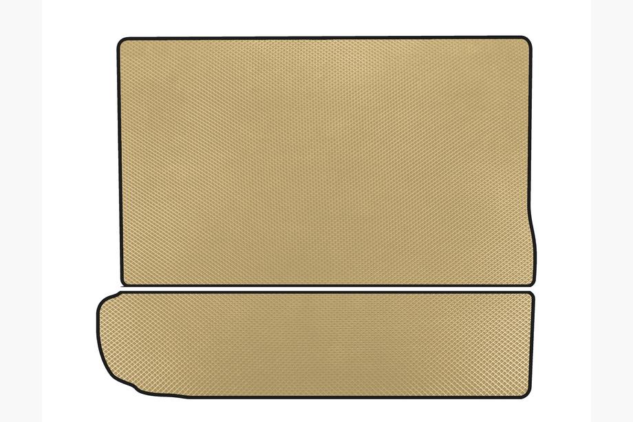 Citroen C-4 Picasso 2013–2022 EVA Kofferraummatte (3. Reihe umgeklappt, Beige) Foto 1