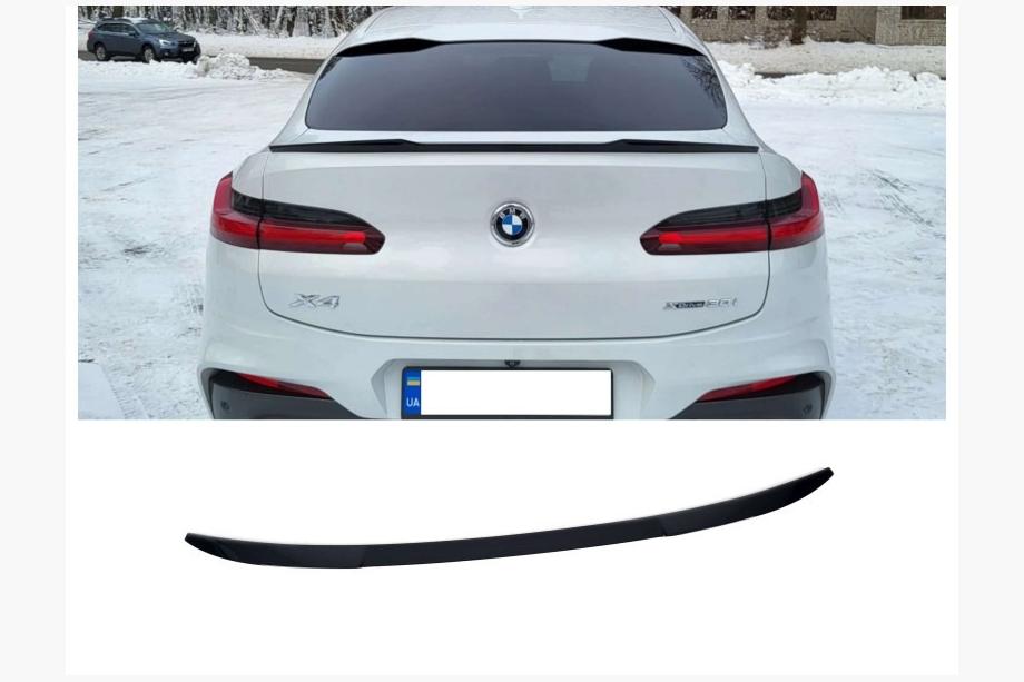 BMW X4 G02 2018- Kofferraumdeckel Spoiler X4M-Style (Schwarz Glanz, ABS-Kunststoff) Image