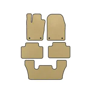 EVA Fußmatten (3 Reihen, Beige)