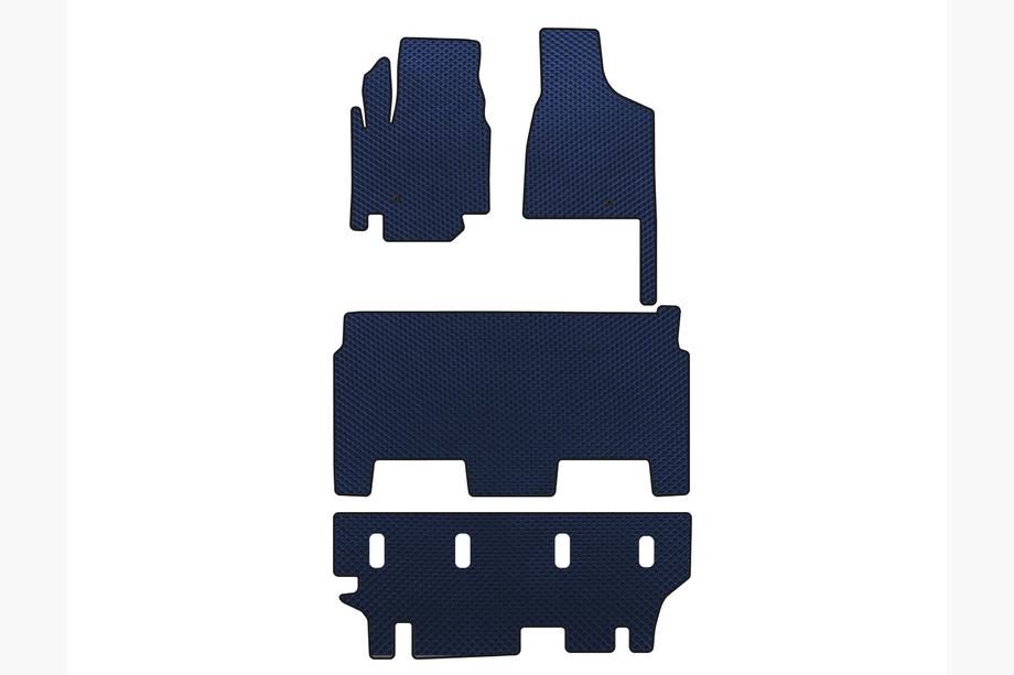 Dodge Grand Caravan V 2008-2020 EVA Fußmatten (2008-2020, 3 Reihen, 8-Sitzer/Ausstattung SXT, Blau) Foto 1