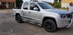 Volkswagen Amarok 2010-2022 Seitliche Rohre (2 Stk., Edelstahl) Foto 9