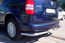 Volkswagen Caddy 2010-2015 Hintere Eckschutzrohre AK003 (2 Stk., Edelstahl) Foto 3