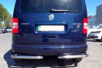 Volkswagen Caddy 2010-2015 Hintere Eckschutzrohre AK003 (2 Stk., Edelstahl) Foto 4