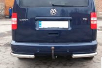 Volkswagen Caddy 2010-2015 Hintere Eckschutzrohre AK003 (2 Stk., Edelstahl) Foto 5