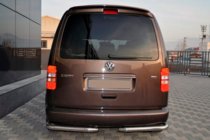 Volkswagen Caddy 2004-2010 Hintere Eckschutzrohre AK003 (2 Stk., Edelstahl) Foto 1