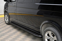 Volkswagen T5 2010-2015 Trittbretter X5-Typ schwarz (2 Stk., Alu) Langer Radstand Foto 5