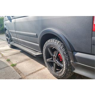 Trittbretter X5-Typ schwarz (2 Stk., Alu) Volkswagen T5 2010-2015 Foto 4