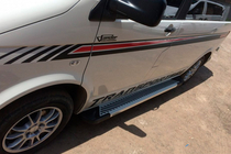 Volkswagen T5 Caravelle 2004-2010 Seitenschweller Line-Typ (2 Stk., Alu) Langer Radstand Foto 3