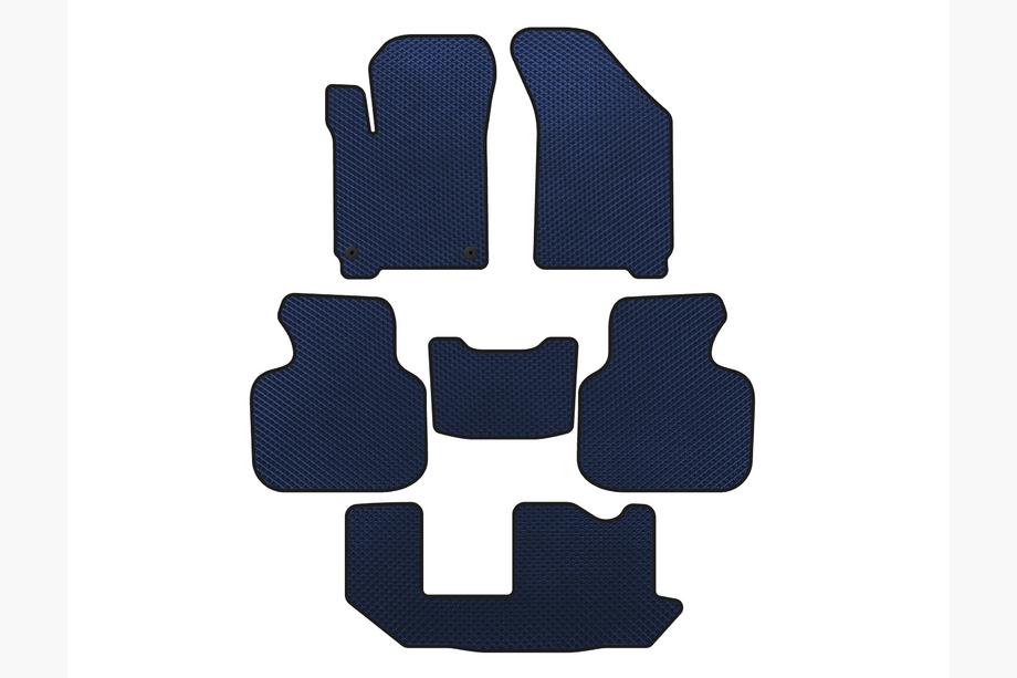 Dodge Journey 2008-2020 EVA Fußmatten (2011-2020, 3 Reihen, 7-Sitzer, Blau) Image