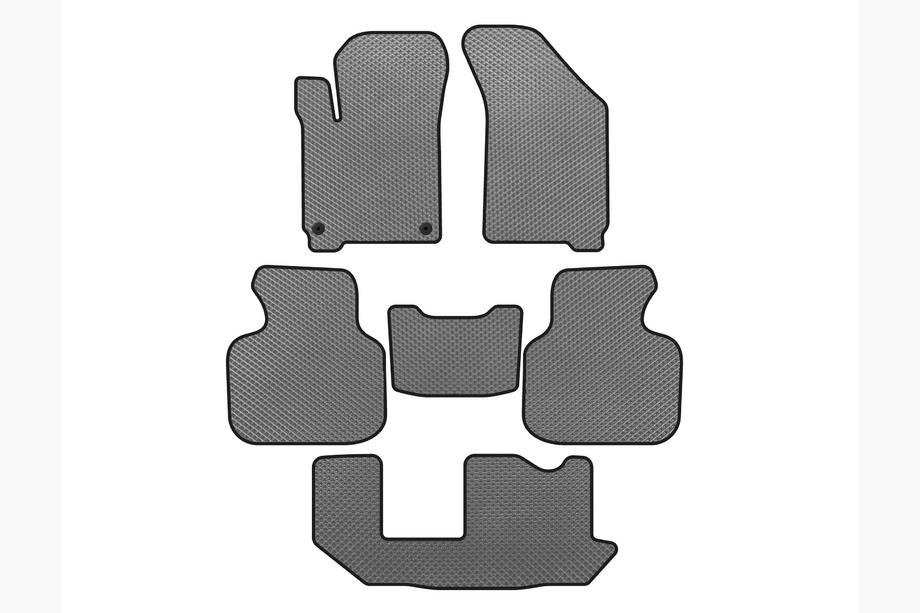 Dodge Journey 2008-2020 EVA Fußmatten (2011-2020, 3 Reihen, 7-Sitzer, Grau) Image