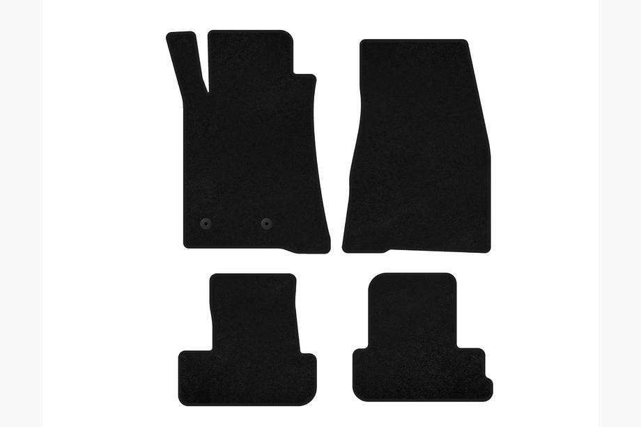 Ford Mustang 2005-2014 Textil Fußmatten Classic (2009-2014, GT, Cabriolet, Schwarz) Image