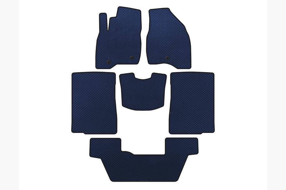 Ford Explorer 2011-2019 EVA Fußmatten (2015-2017, 3 Reihen, 7-Sitzer, Blau) Image