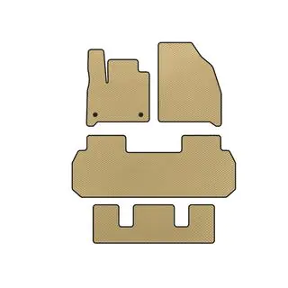 EVA Fußmatten (3 Reihen, Beige)