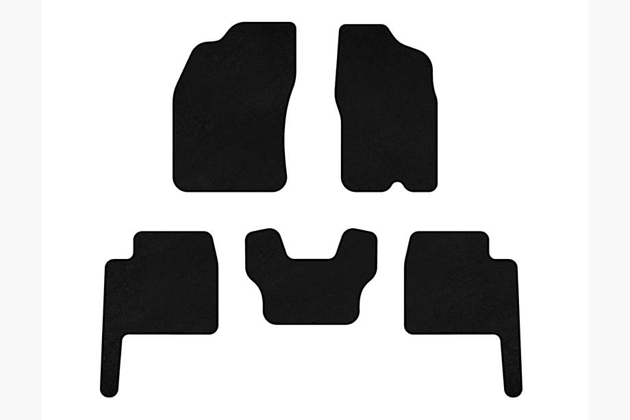 Dodge Durango 2004-2009 Textil Fußmatten Premium (Schwarz) Image