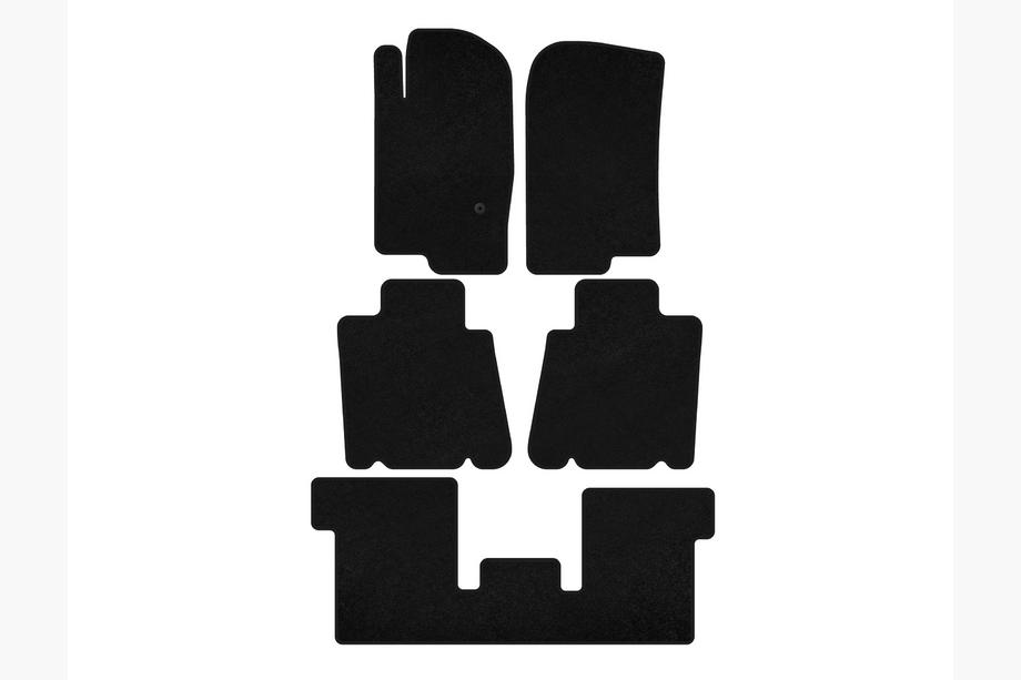 Ford Explorer 2001-2005 Textil Fußmatten Classic (3 Reihen, Schwarz) Image