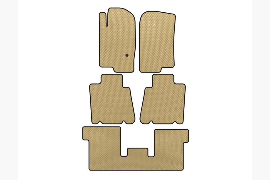 Ford Explorer 2001-2005 EVA Fußmatten (3 Reihen, Beige) Image