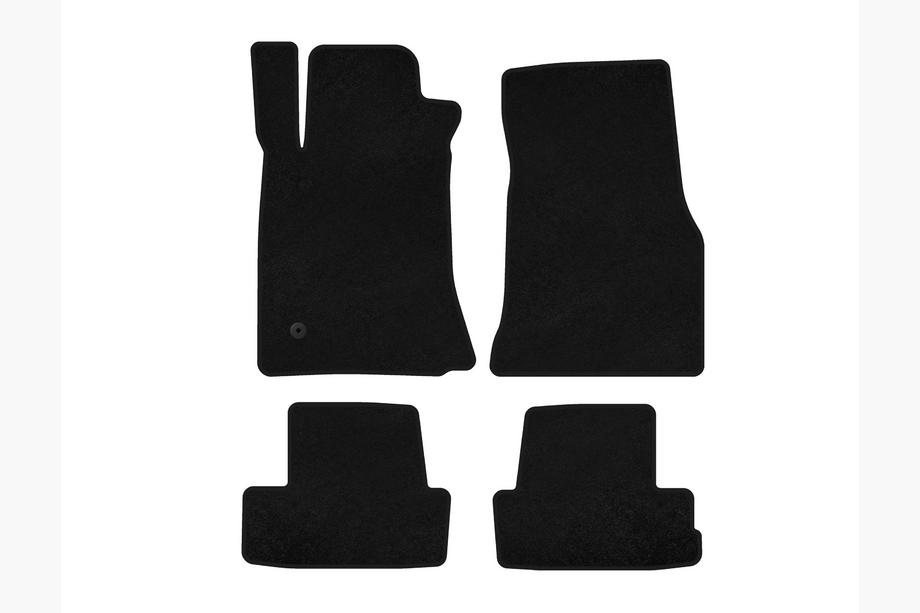 Ford Mustang 2005-2014 Textil Fußmatten Premium (2005-2009, GT, Coupe, Schwarz) Image