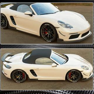 Frontlippe V1 für Frontstoßstange (2016-2019, Carbon) Porsche Boxster/Cayman 982 (718) 2016- Foto 3