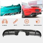 Porsche Boxster/Cayman 982 (718) 2016- Heckdiffusor V1 für Heckstoßstange (2016-2019, Carbon) Foto 2