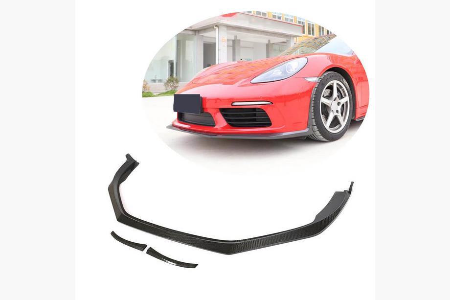 Porsche Boxster/Cayman 982 (718) 2016- Frontstoßstange Lippe V2 Aufsatz (2016-2019, Carbon) Image