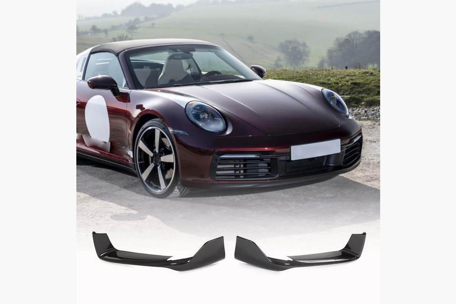 Porsche 911 (992) 2018– Frontstoßstangen Flaps aus Carbon für Carrera 4 S 4S Image