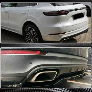 Heckdiffusor für Heckstoßstange (2018-2023, Carbon) Porsche Cayenne 2018- Foto 4