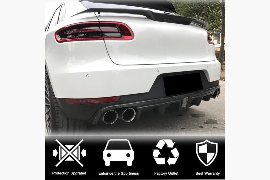 Porsche Macan 2014-2024 Heckdiffusor V2 (2014-2021, Carbon) Foto 3