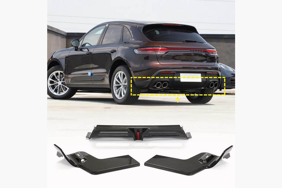 Porsche Macan 2014-2024 Heckdiffusor V2 (2021+, Carbon) Image