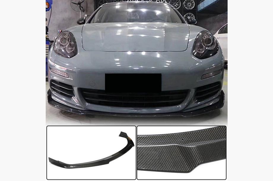 Porsche Panamera 2009-2016 Frontstoßstange Lip Spoiler (für Base 2013-2016, Carbon) Image