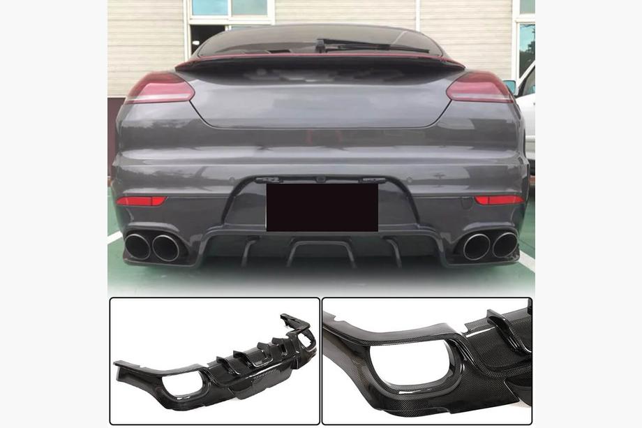 Porsche Panamera 2009-2016 Heckdiffusor Stoßstange (2013-2016, Carbon) Image